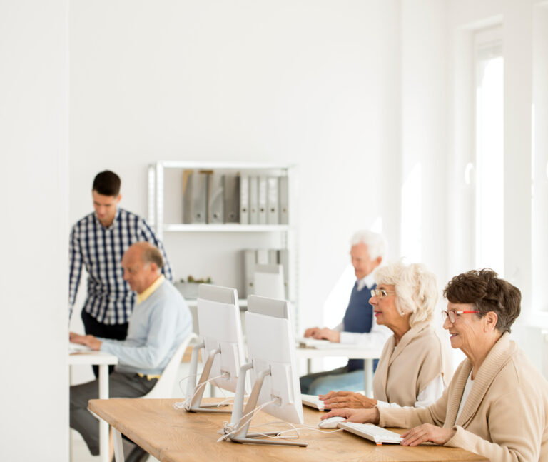 Residents in Computer Lab