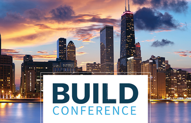 Build Conference Logo with Chicago Background