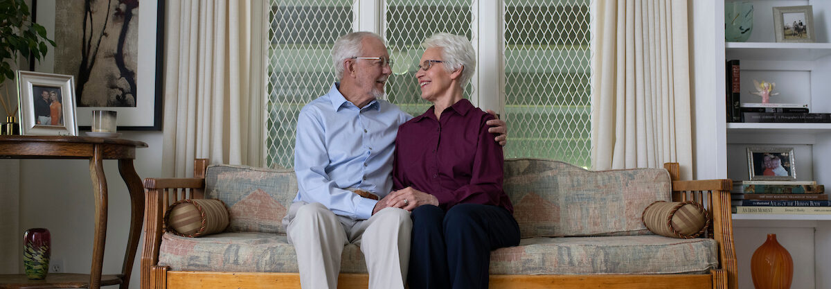 Couple Sharing a Moment on the Couch