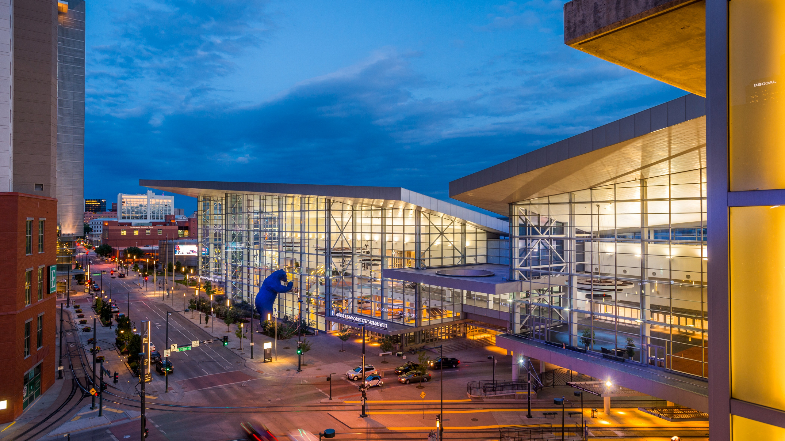 Photo of the Colorado Convention Center at Sunset