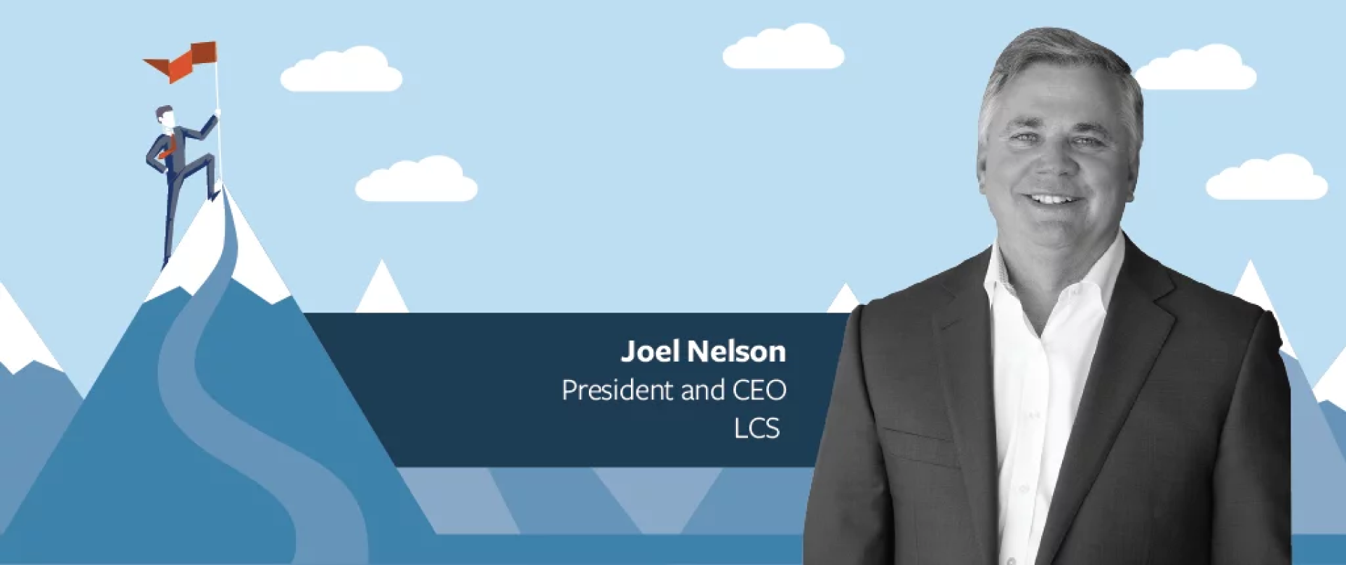 Illustration with Joel Nelson photo being featured as Senior Housing News changemaker