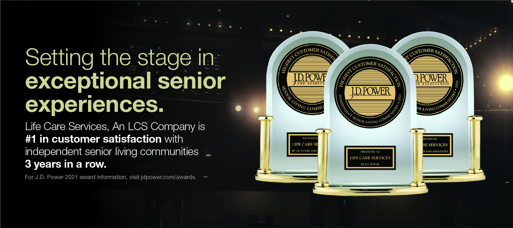 J.D. Power Award with Three Trophies, Life Care Services